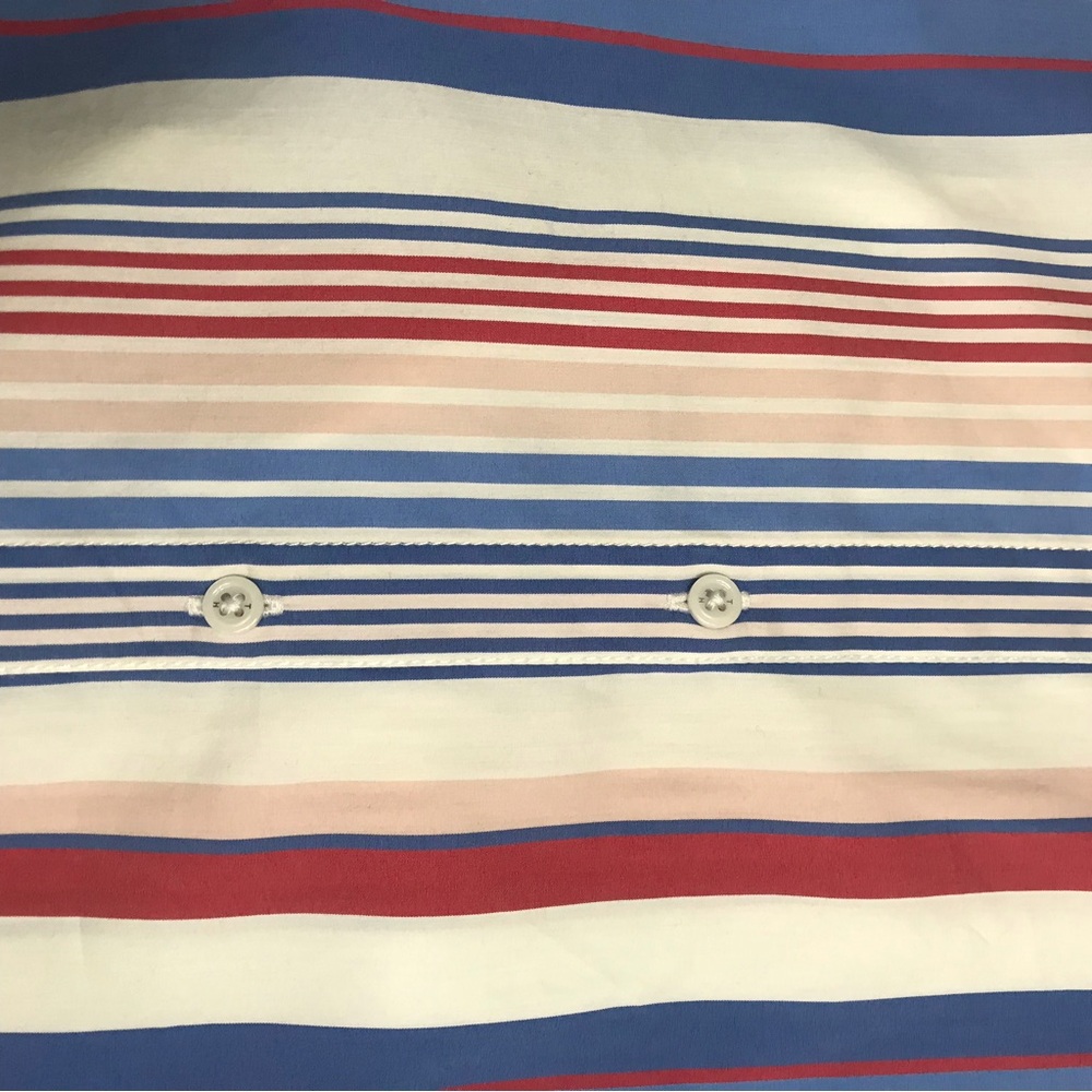 Button down Shirt Dress TOMMY HILFIGER Striped Belted Midi Dress XL Like new - Picture 15 of 16